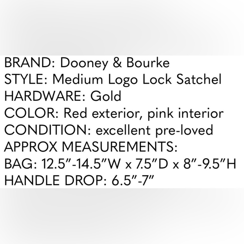 Dooney & Bourke Belvedere Leather and Canvas Handbag/Satchel - Red - Picture 5 of 15